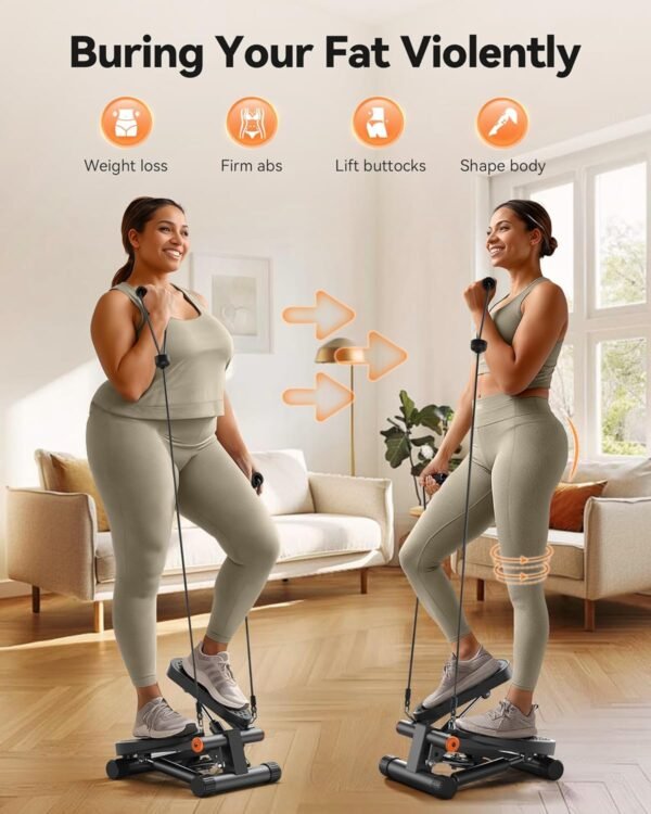Mini Stepper with Resistance Bands - Image 2
