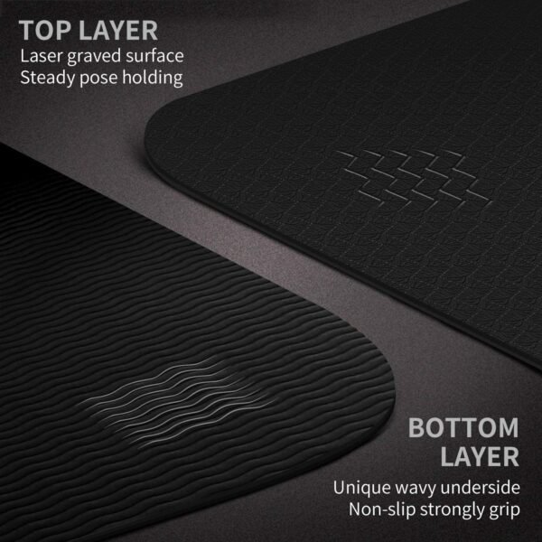 Extra Wide Non-Slip Yoga Mat - Image 3